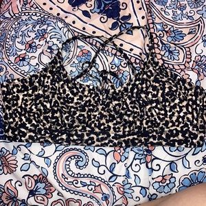 Cheetah print bikini top